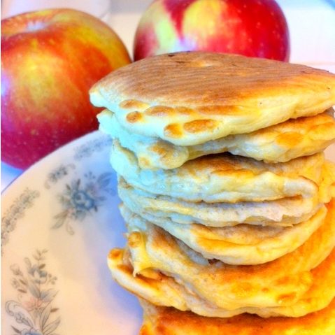 Apple Cinnamon Protein Pancake Recipe - Blogilates