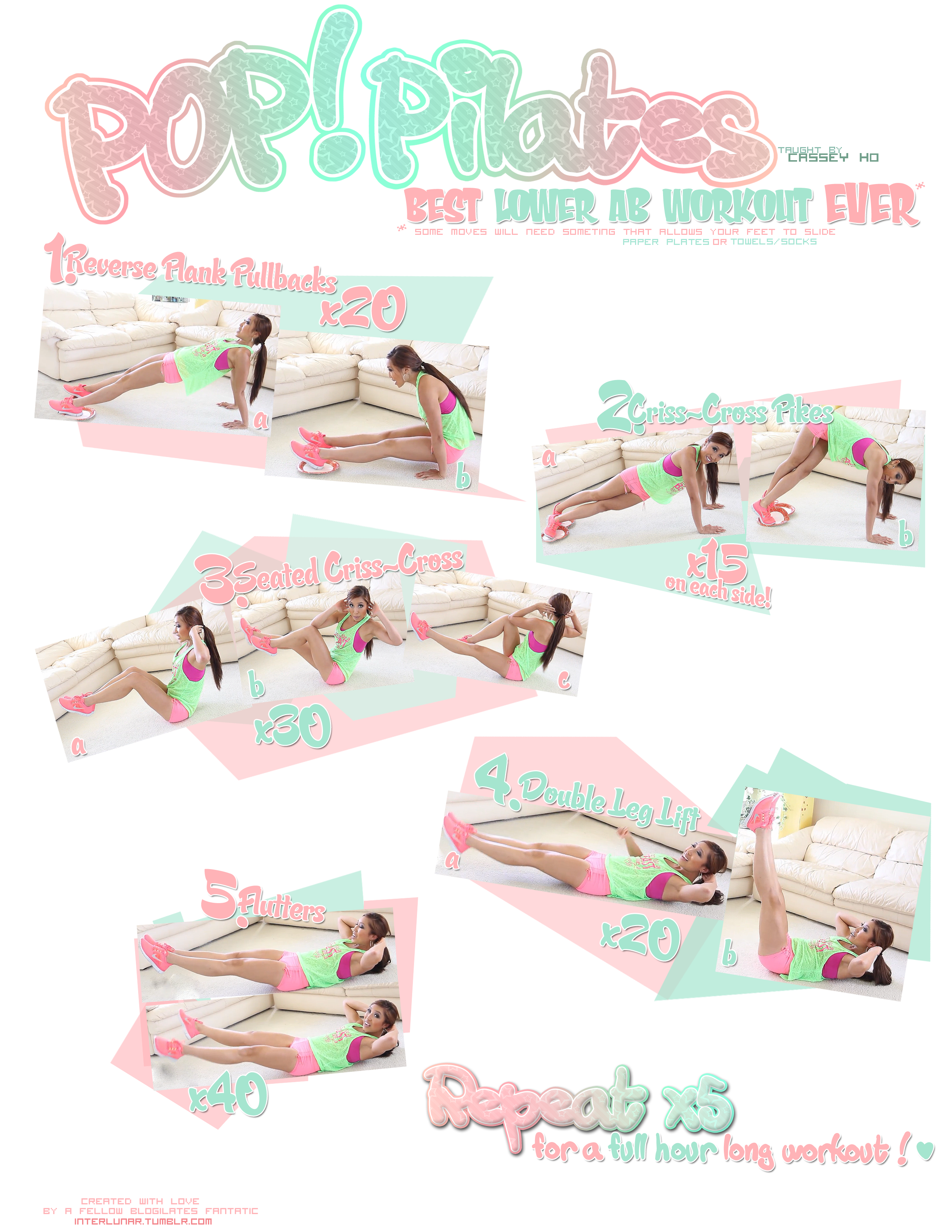Best Lower Abs Workout Printable! - Blogilates