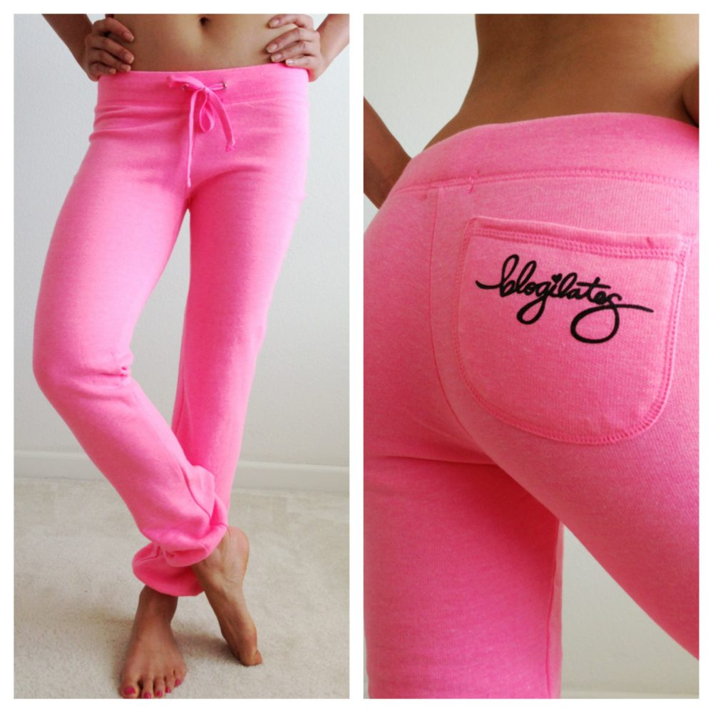 pink rhinestone sweatpants