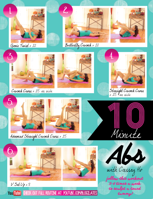10 Min Ab Workout! - Blogilates
