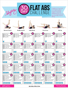 30 day ab challenge 2 – Blogilates