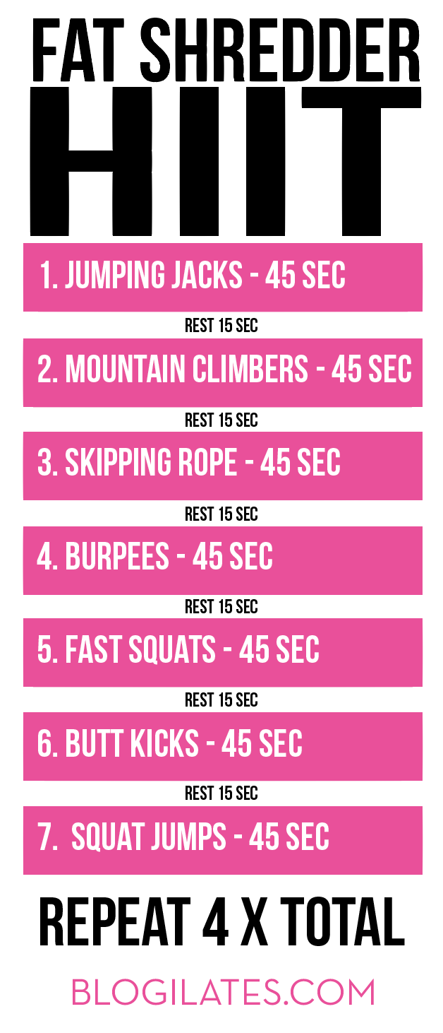 best hiit workout at home for fat loss