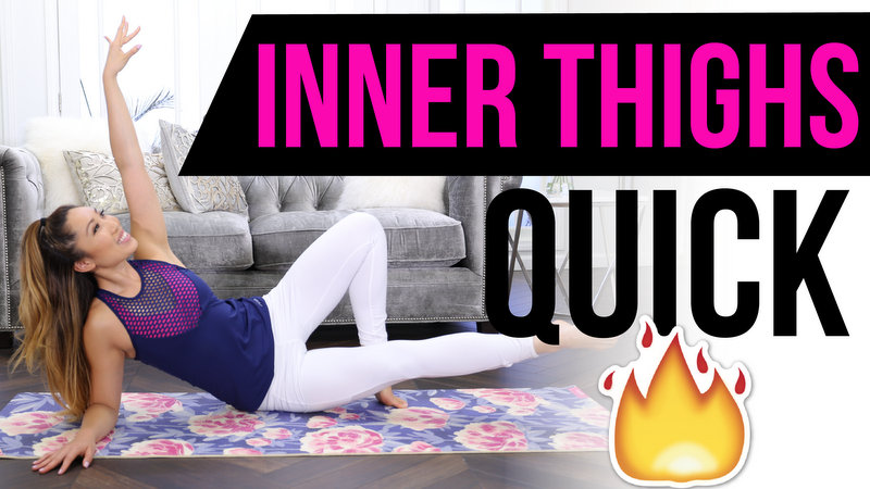 Quick Burn INNER THIGH Workout! Best Pilates Exercises for Lean & Toned ...