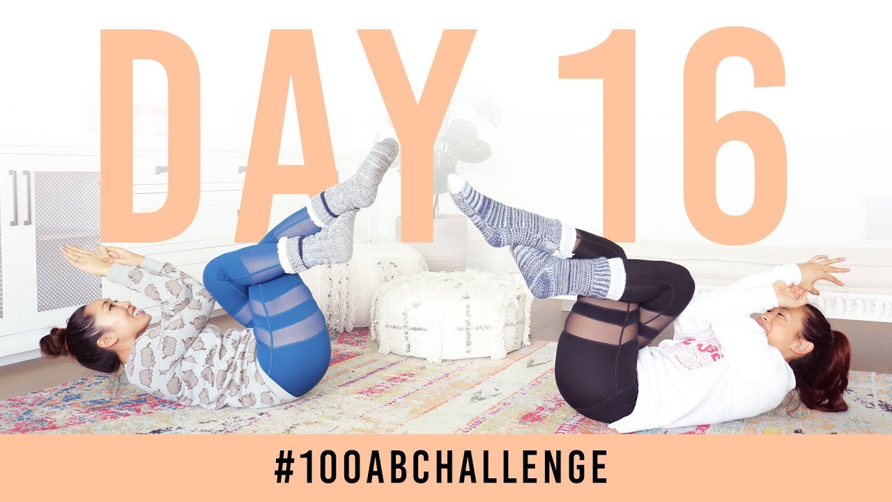 Day 16: 100 Eagle Abs! | #100AbChallenge W/ My Sister - Blogilates