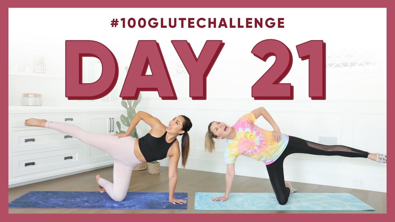 Day 21 Elevated Leg Circles! 100 Glute Challenge w/ Grace Helbig