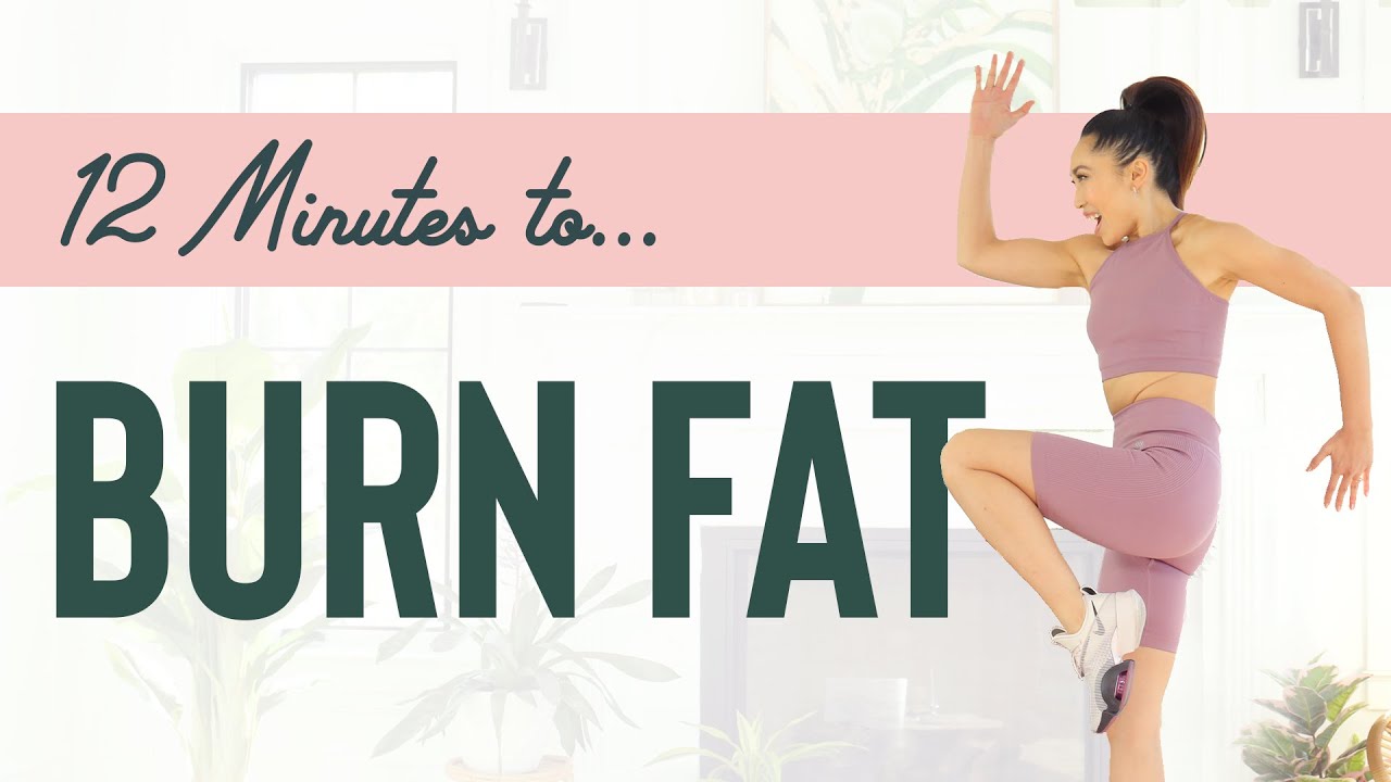 12 Minutes to Burn Fat Low Impact Cardio Workout Blogilates