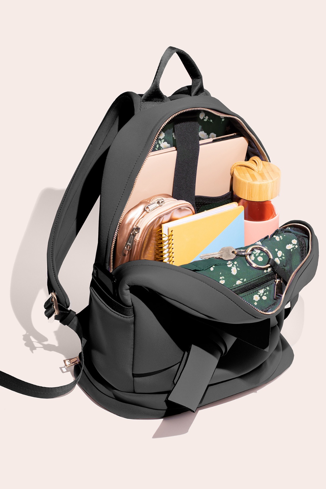 Black Yoga Mat Bag Multifunctional Gym Backpack Large Capacity Yoga Bag  Luggage Backpack Straps