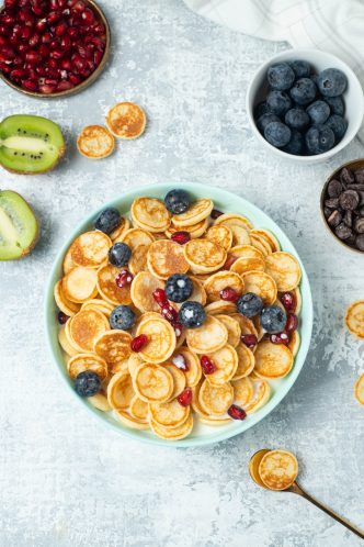 Gluten-Free Mini Pancake Cereal Recipe - Blogilates