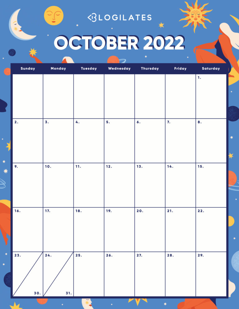 Your FREE 2022 Printable Calendars are HERE! - Blogilates